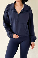 Load image into Gallery viewer, Half Zip Pullover - Navy