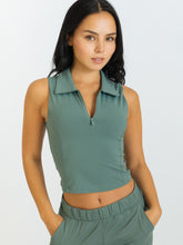 Load image into Gallery viewer, Club Collared Top - Moss
