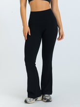 Load image into Gallery viewer, Groovy Flare Leggings - Onyx