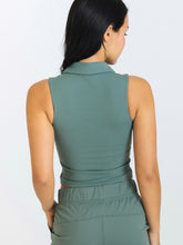 Load image into Gallery viewer, Club Collared Top - Moss