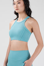 Load image into Gallery viewer, Rib Flex High Neck Bra - Sky