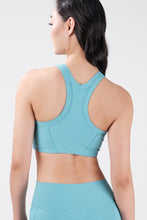 Load image into Gallery viewer, Rib Flex High Neck Bra - Sky