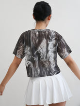 Load image into Gallery viewer, Mesh Tee - Mono Swirl