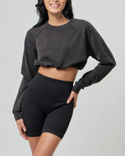 Load image into Gallery viewer, Cloudlux Crop Pullover - Fog