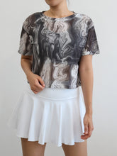 Load image into Gallery viewer, Mesh Tee - Mono Swirl