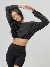 Load image into Gallery viewer, Cloudlux Crop Pullover - Fog