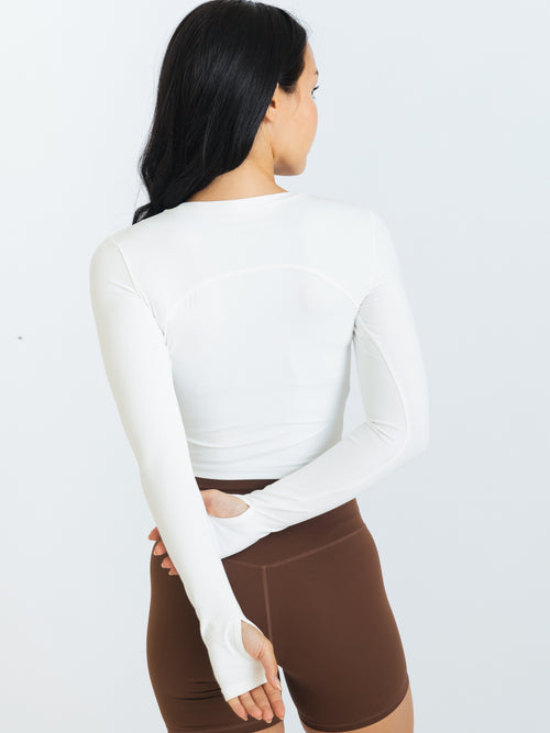 All Day Contour Long Sleeve - Blanc
