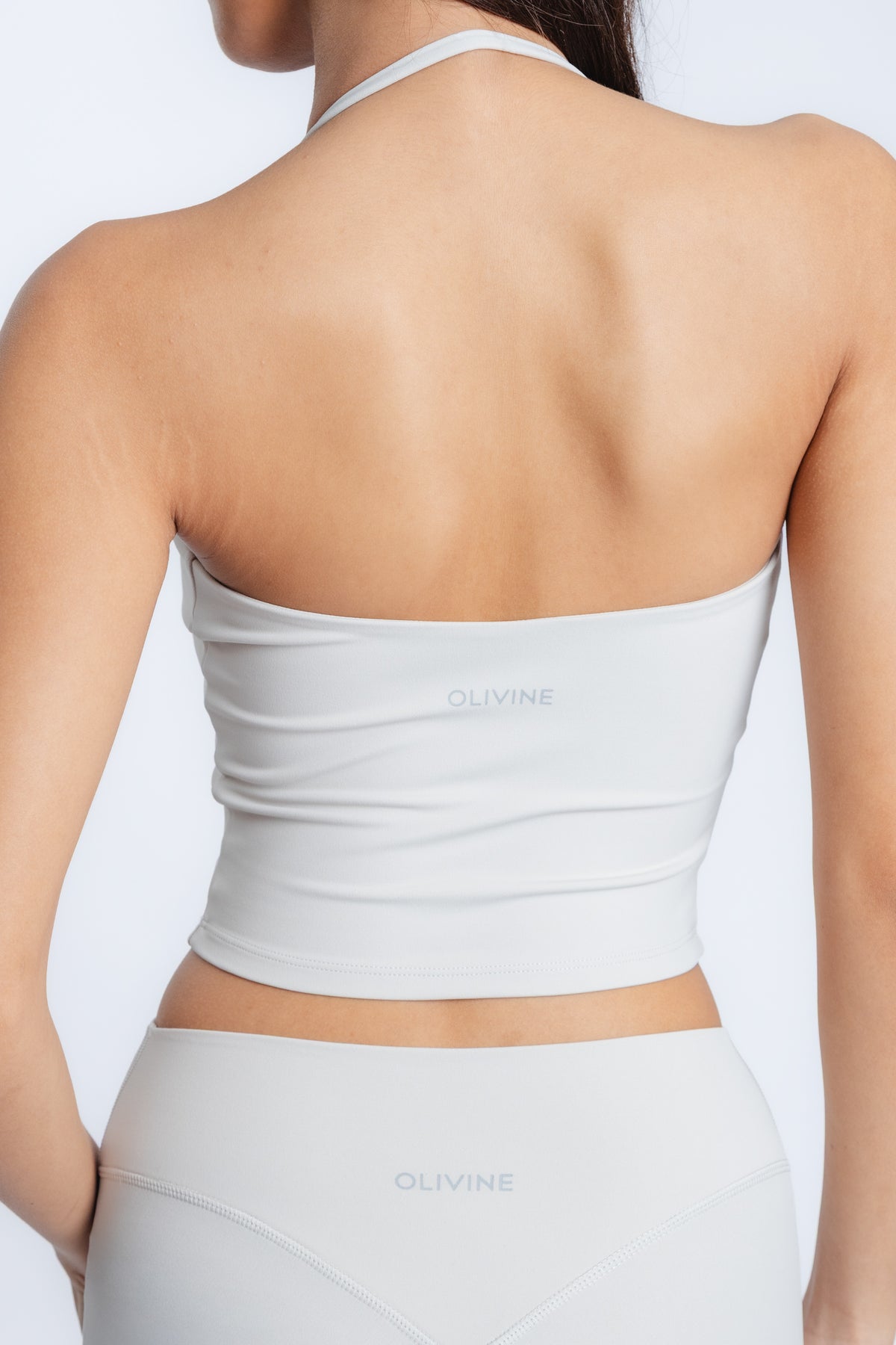 SoftForm Halter Padded Tank - Oyster