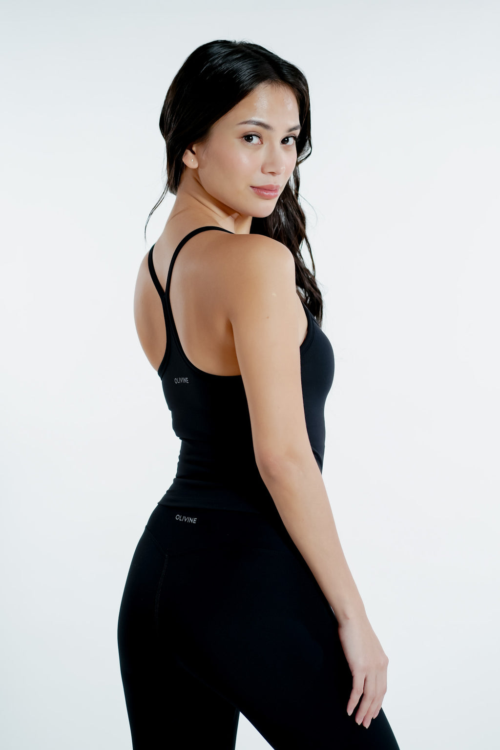 Racer Sculpt Padded Tank - Onyx