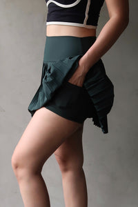 Aces Pleated Skort - Basil