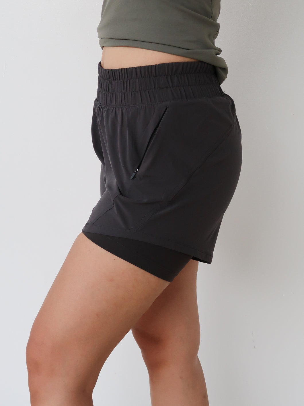 Tempo Running Shorts - Ash