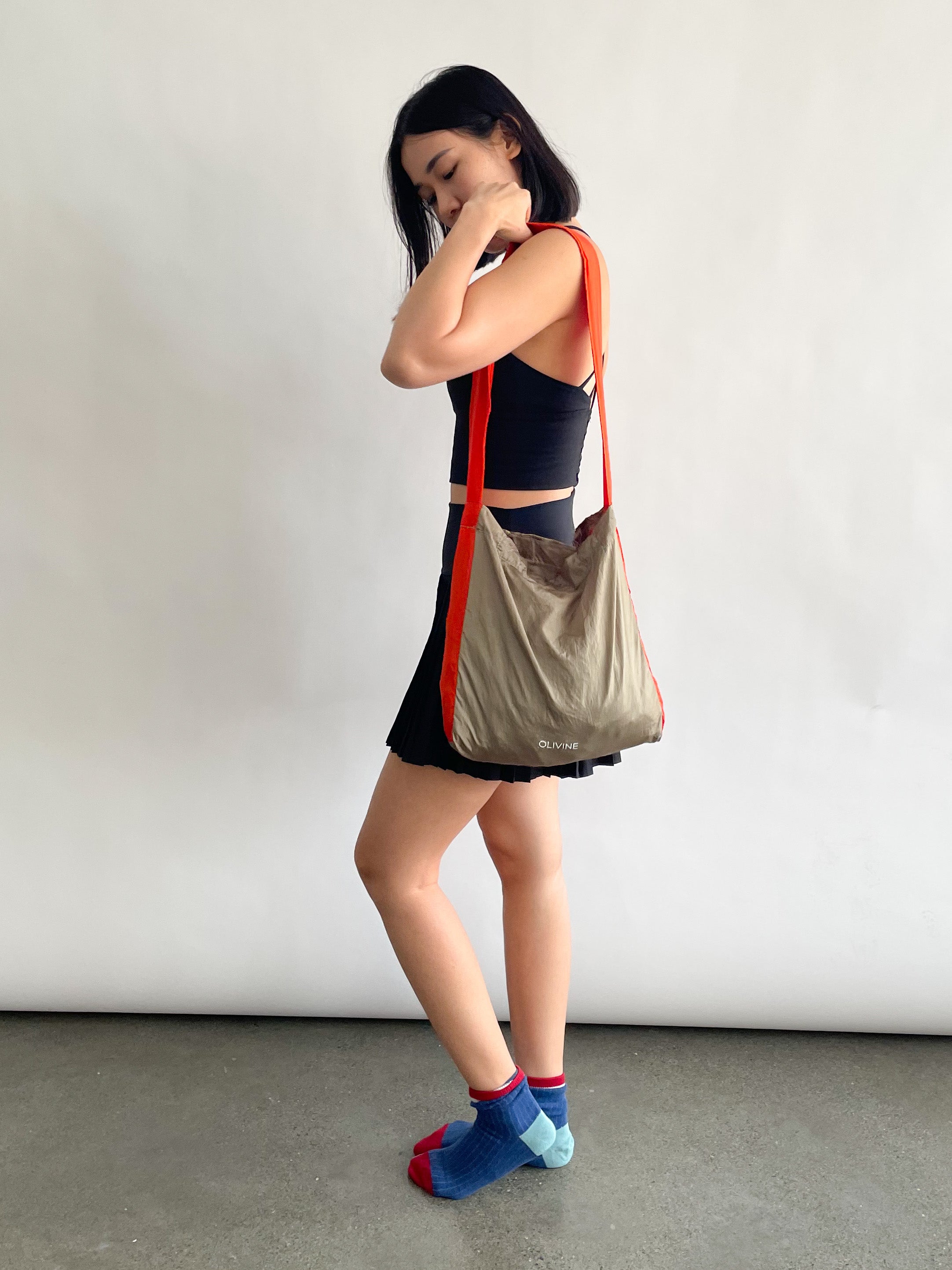 Eco Market Bag - Multi(Olive/Orange)