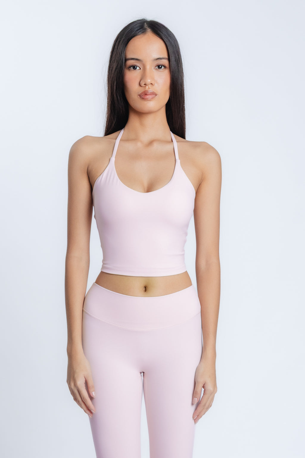 SoftForm Halter Padded Tank - Soft Pink
