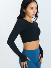 Load image into Gallery viewer, Intrigue Padded Longsleeves - Onyx
