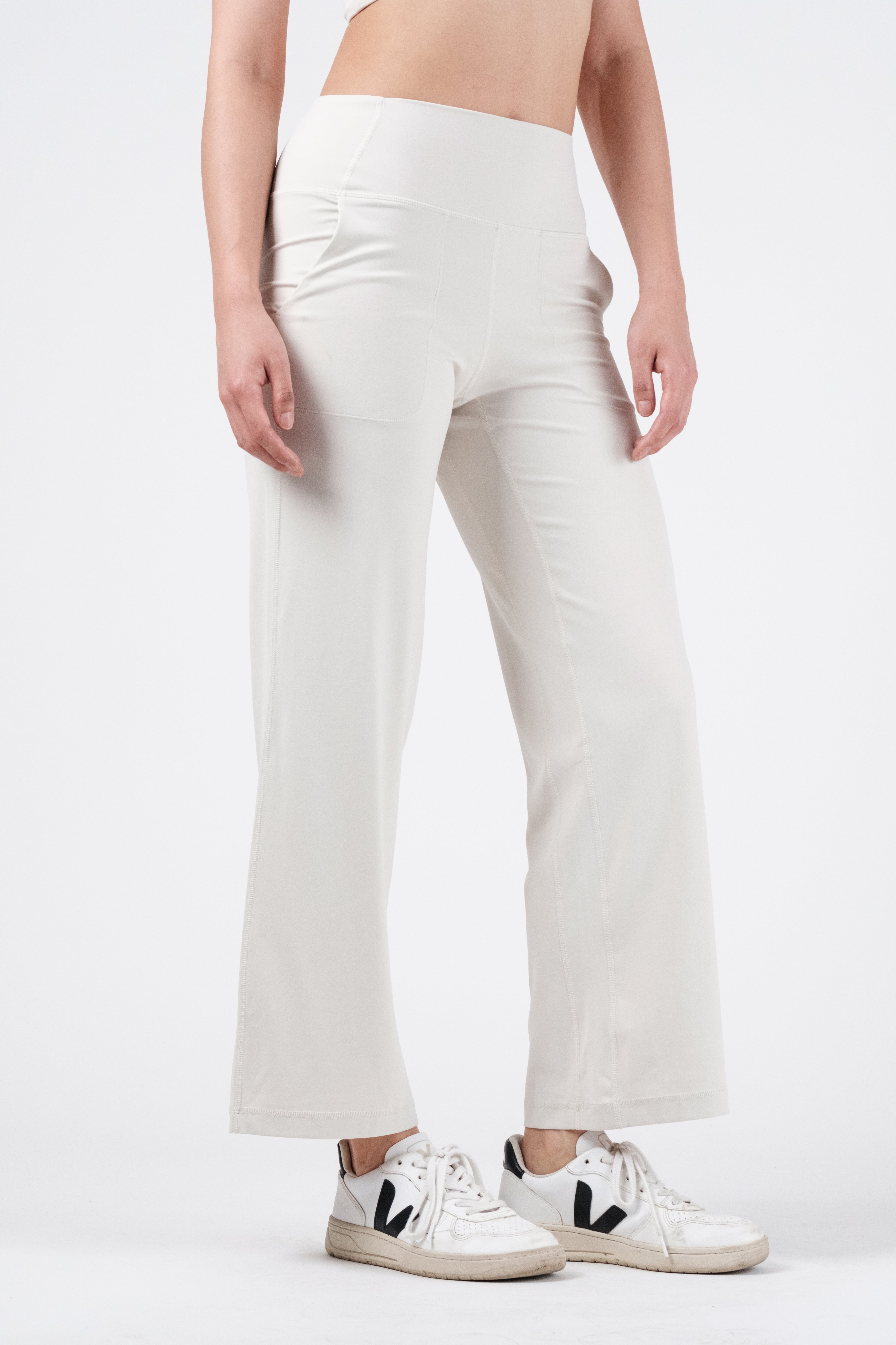 Vibe Wide Leg Pants - Ivory