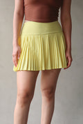 Aces Pleated Skort - Lemon