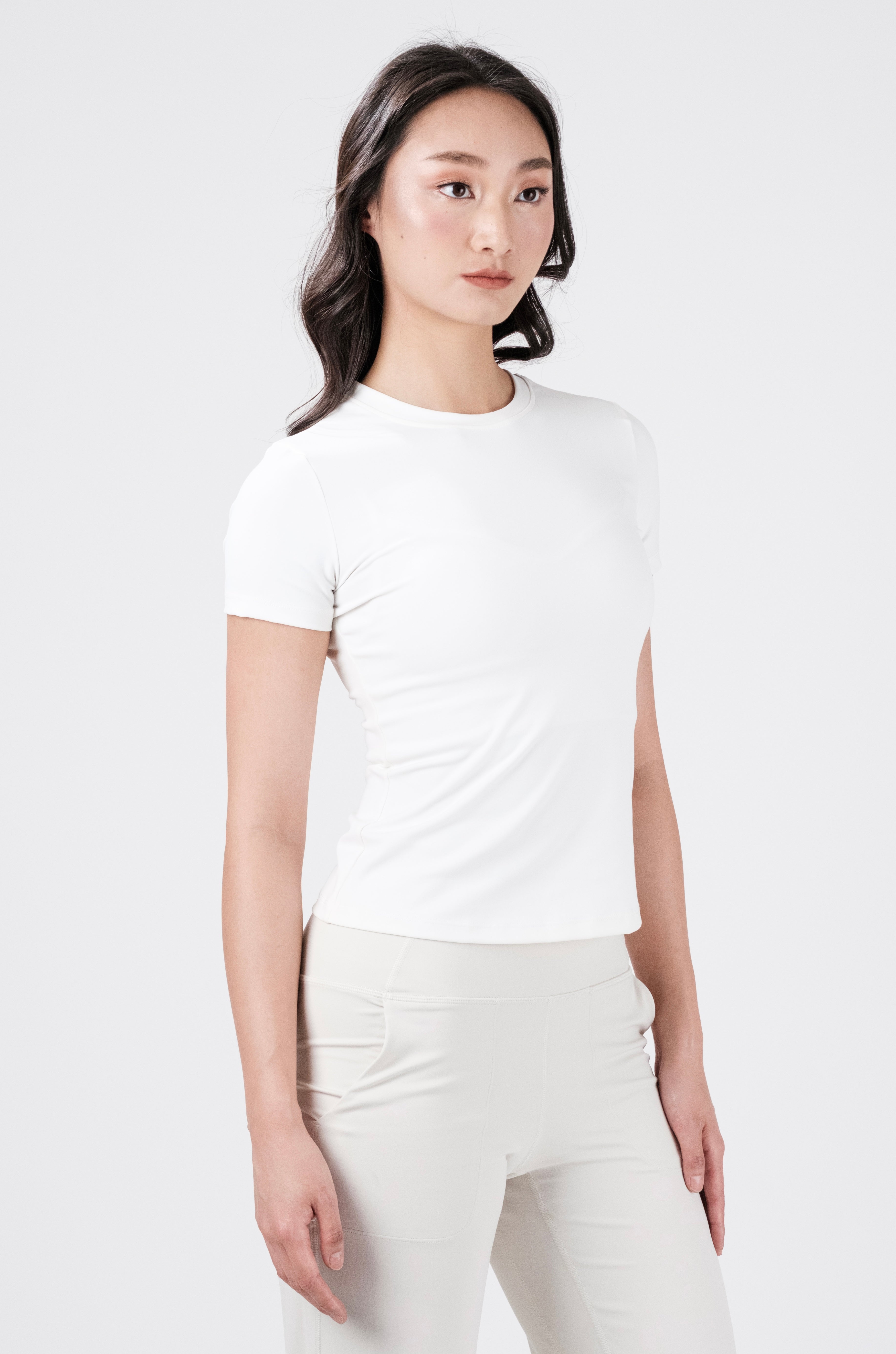 All Day Sculpt Tee - Blanc