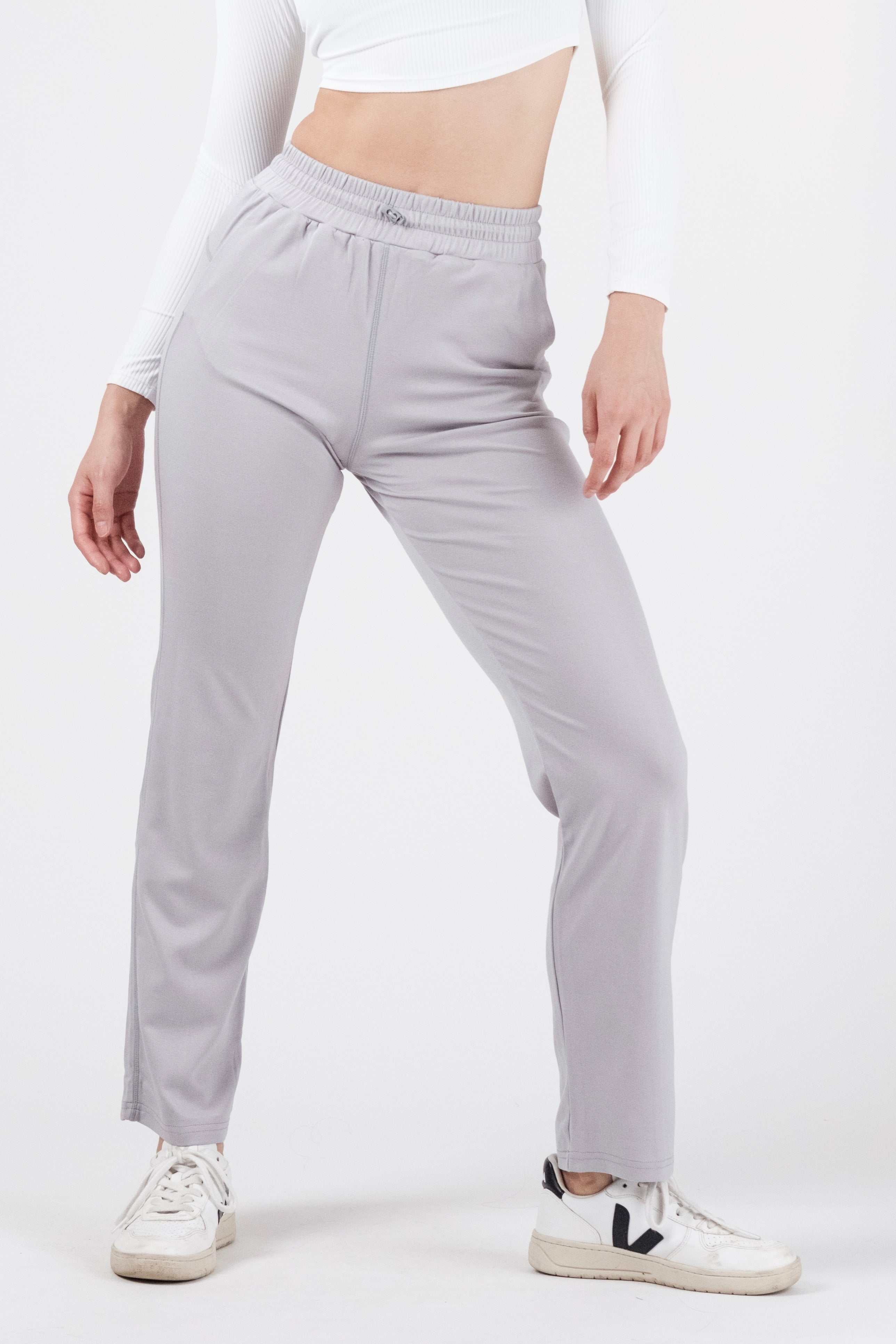 On the Go Garter Pants - Stonewash