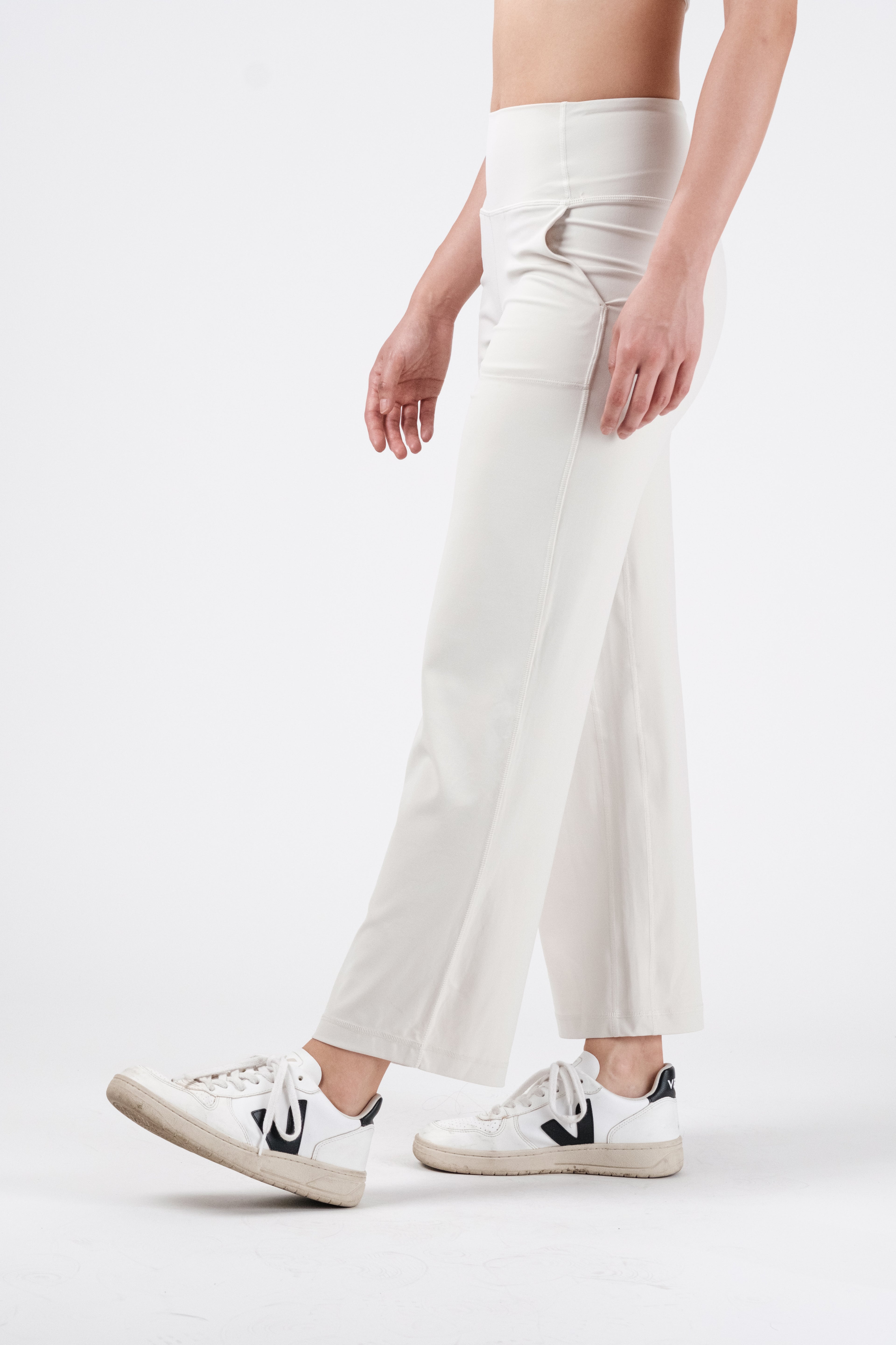 Vibe Wide Leg Pants - Ivory