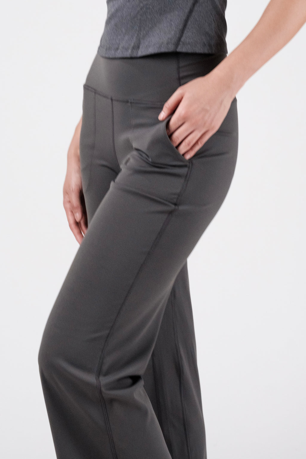 Vibe Wide Leg Pants - Ash