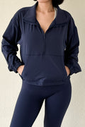 Half Zip Pullover - Navy