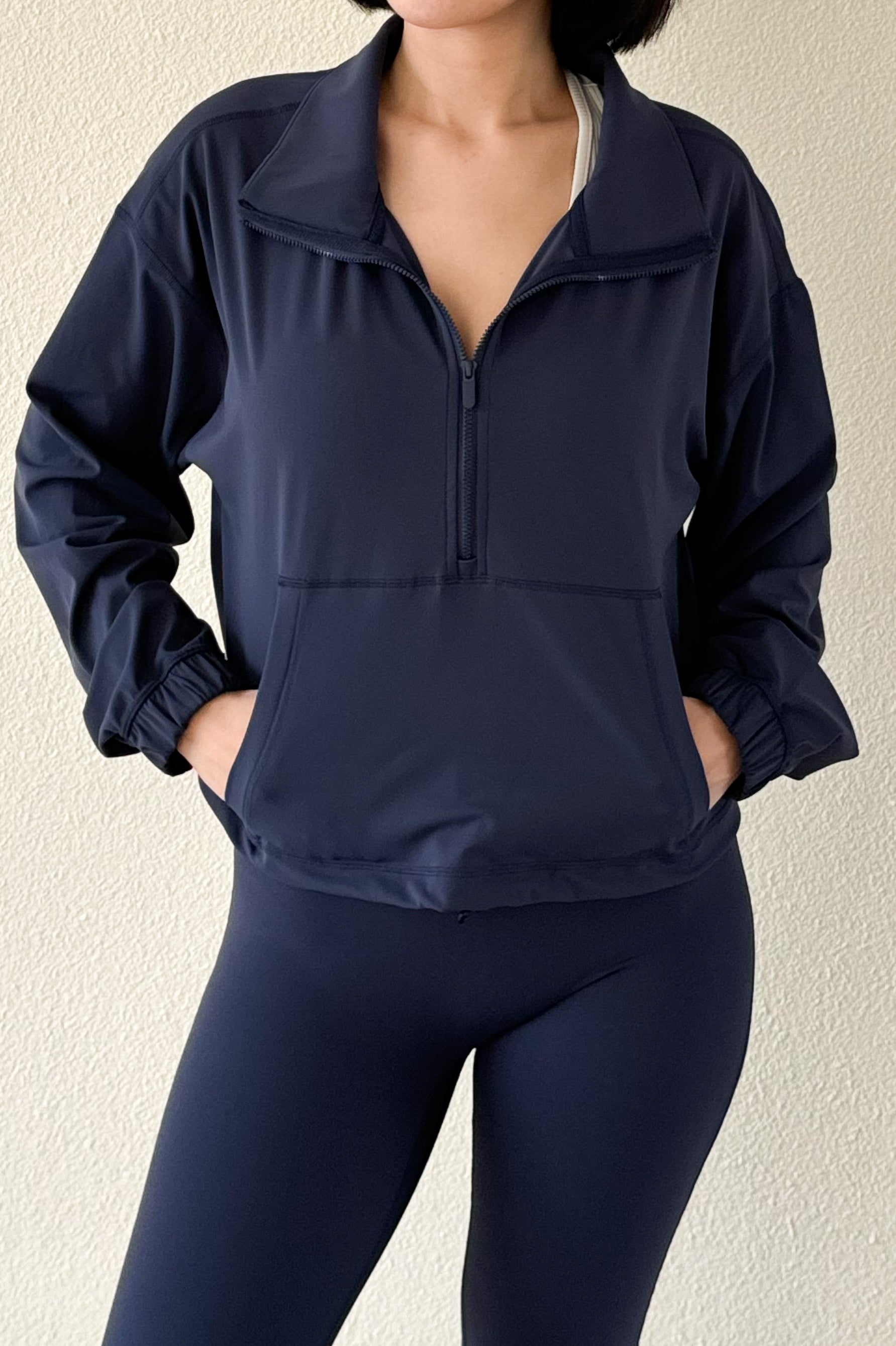 Half Zip Pullover - Navy