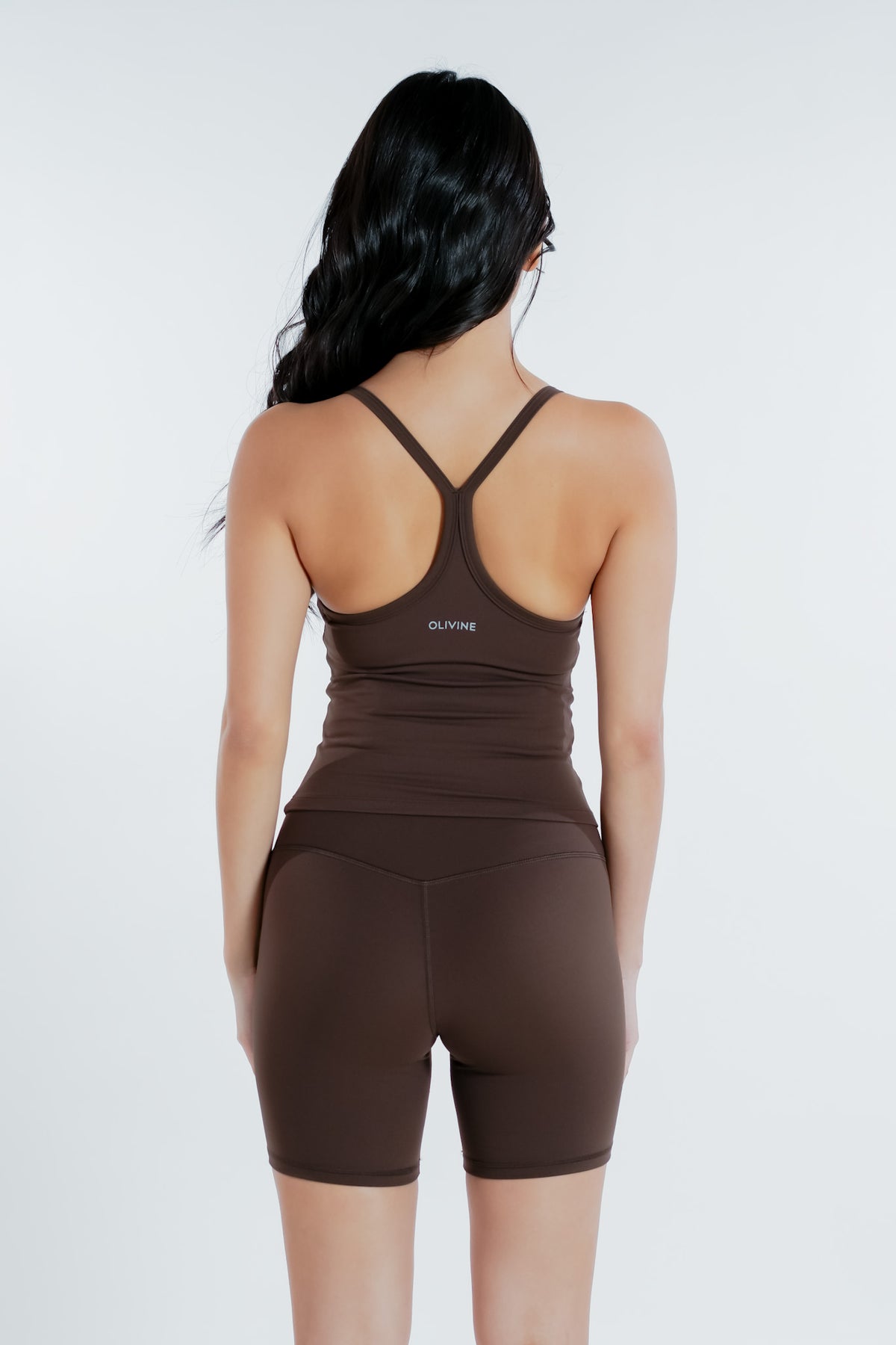 Racer Sculpt Padded Tank - Chocolate