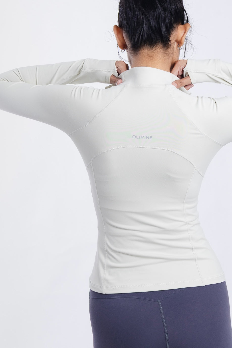Quarter Zip Flow Long sleeve - Bone