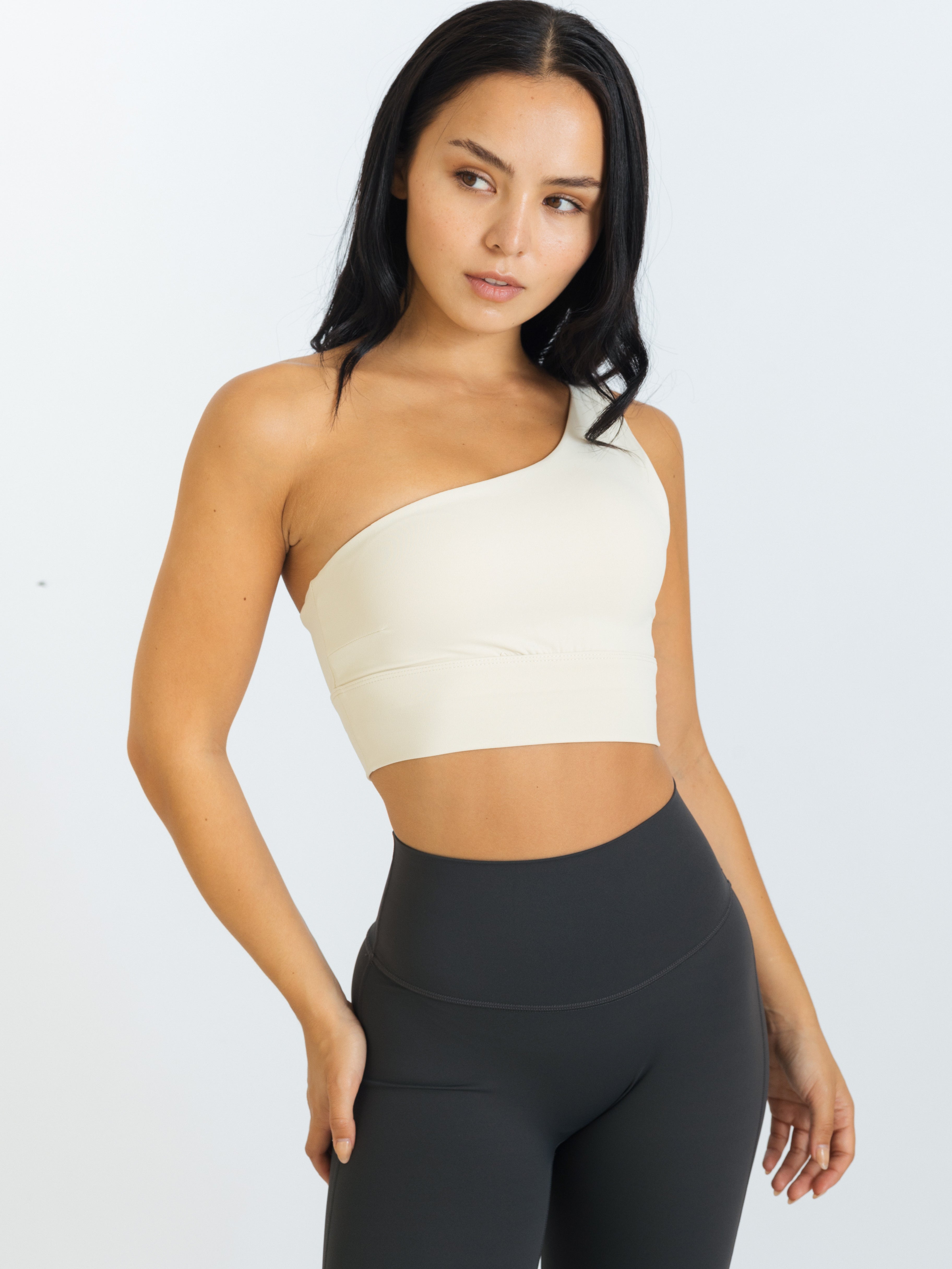 Glow One Shoulder Bra - Onyx