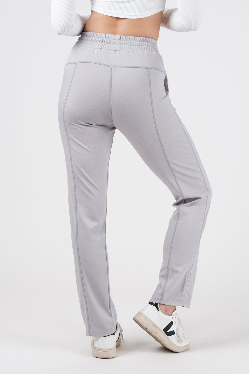 On the Go Garter Pants - Stonewash