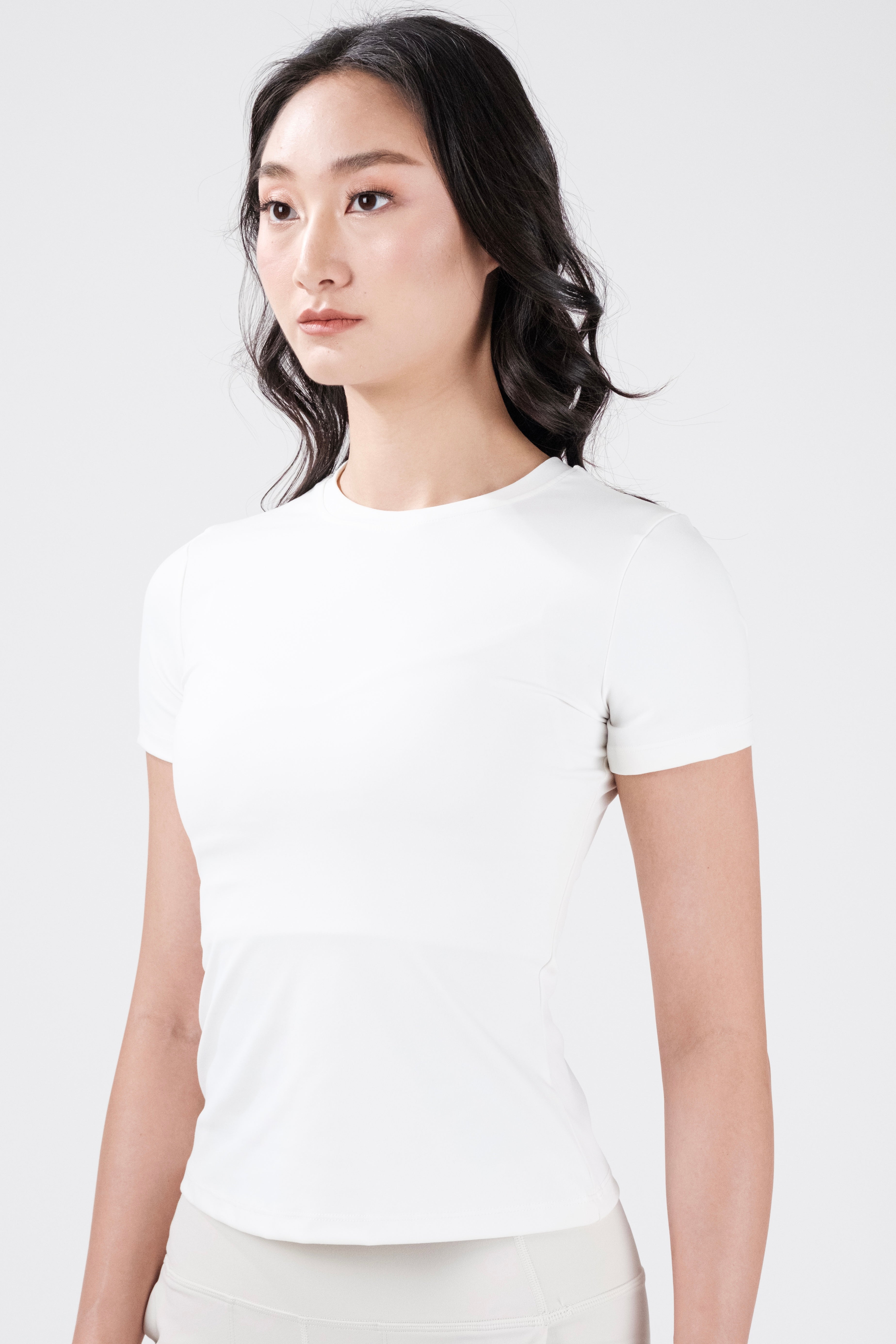 All Day Sculpt Tee - Blanc