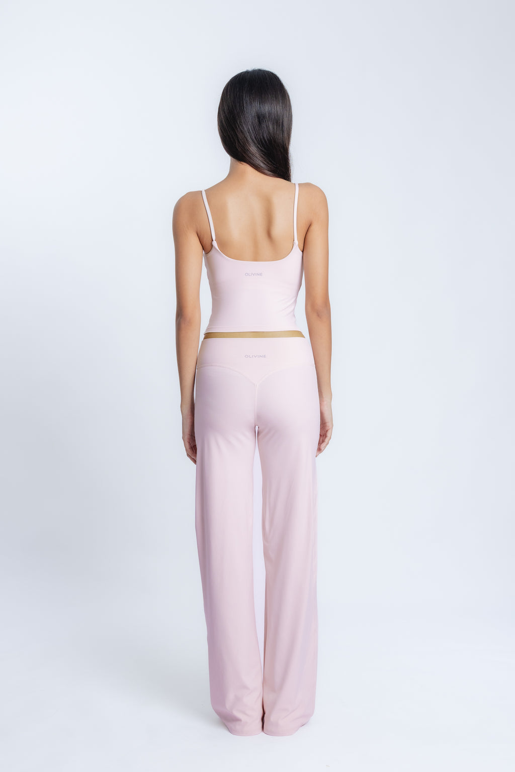 SoftForm Straight Leg Pants - Soft Pink