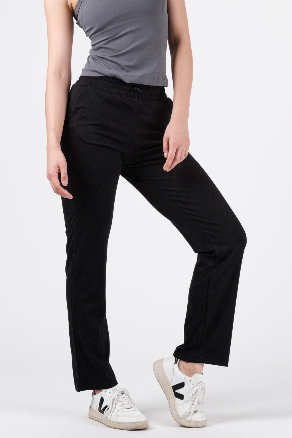 On the Go Garter Pants - Onyx