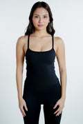 Racer Sculpt Padded Tank - Onyx