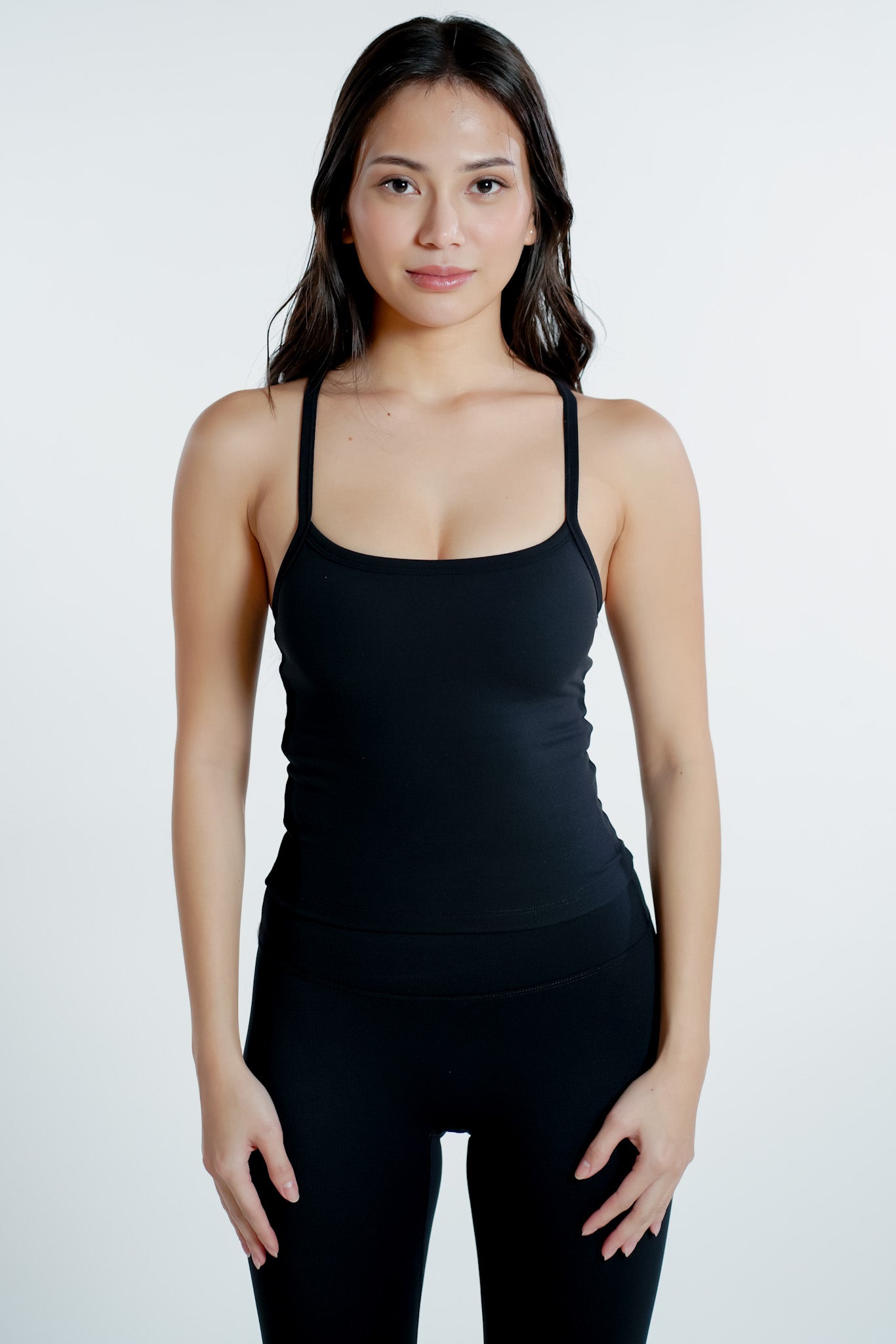 Racer Sculpt Padded Tank - Onyx