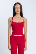 SoftForm Cami Shelf Bra - Ruby Red