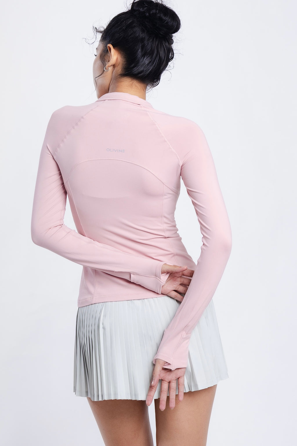 Quarter Zip Flow Long sleeve - Pink