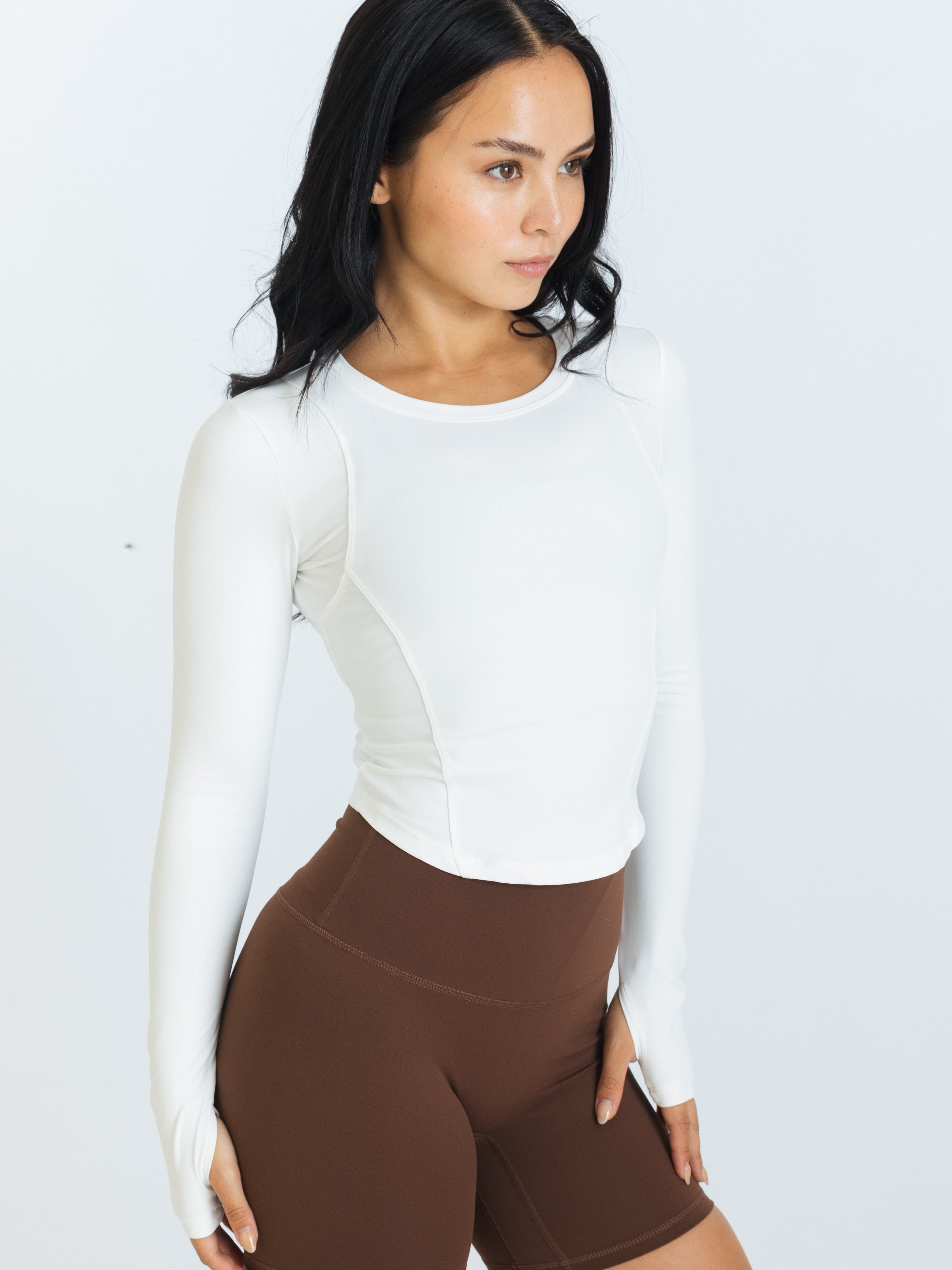 All Day Contour Long Sleeve - Blanc