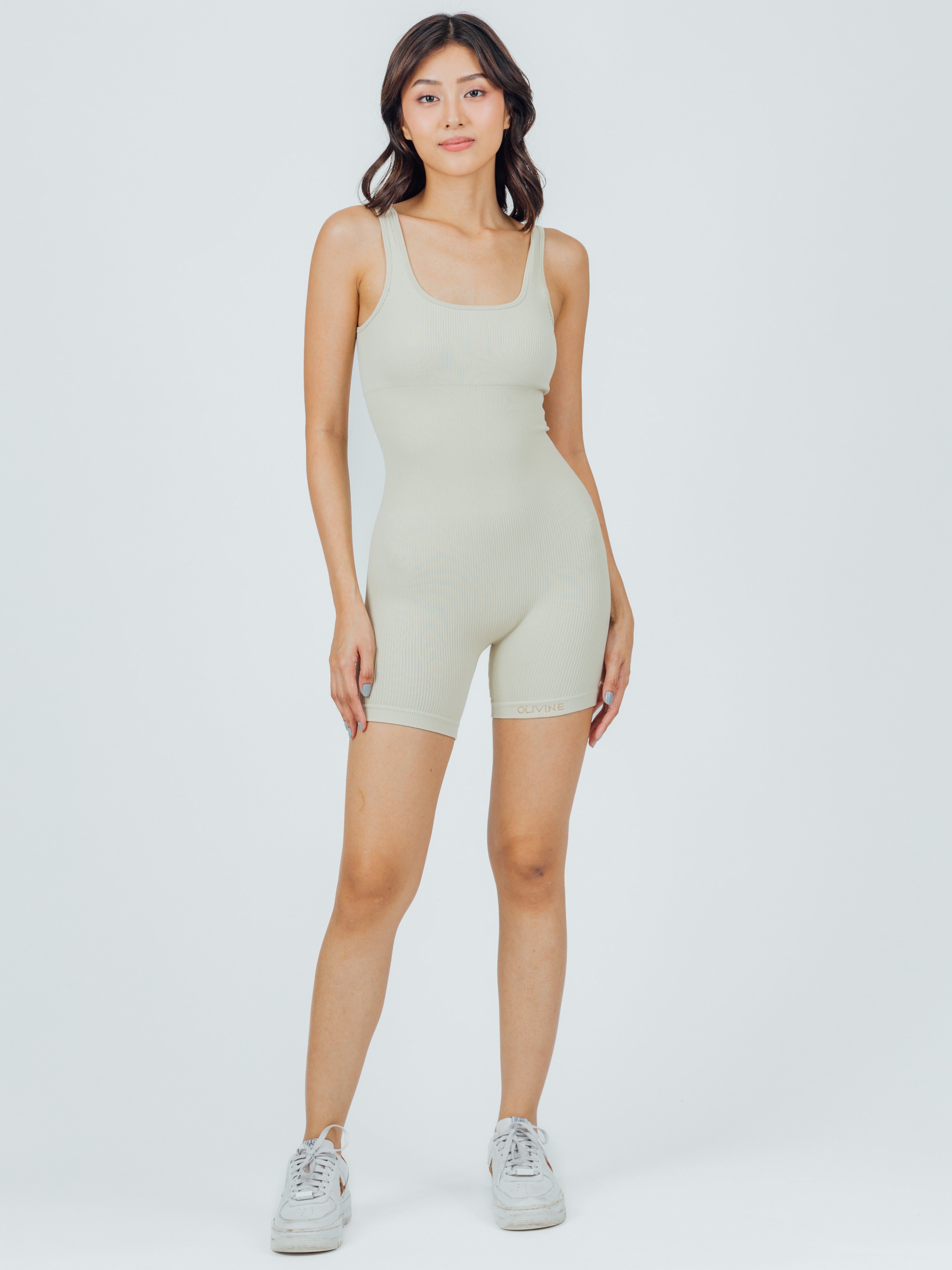 Rib Shortysuit - Oat