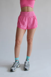 Right On Track Shorts - Bubblegum