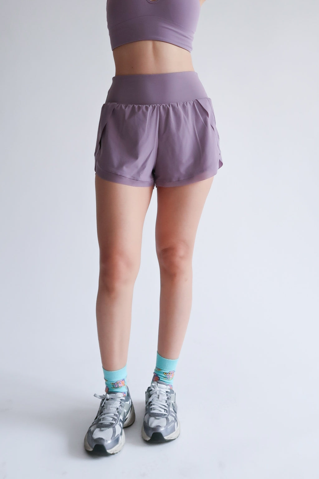 Right On Track Shorts - Ube
