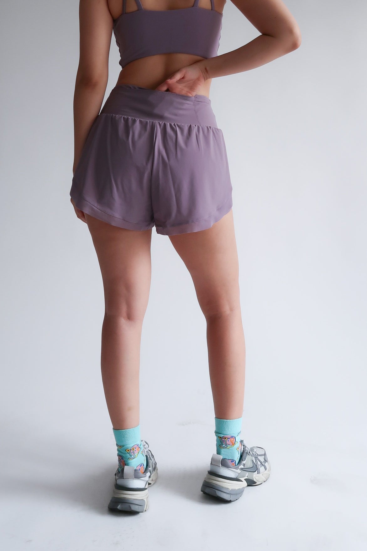 Right On Track Shorts - Ube
