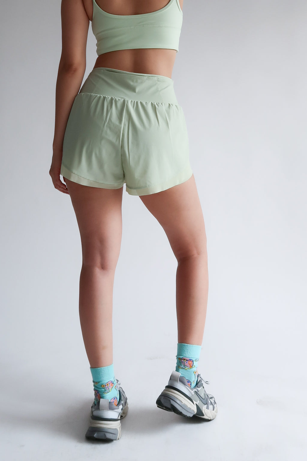 Right On Track Shorts - Tea
