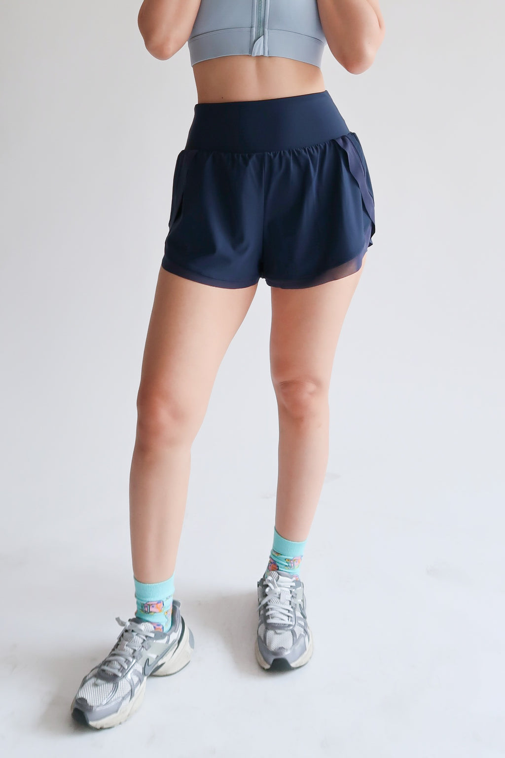 Right On Track Shorts - Navy