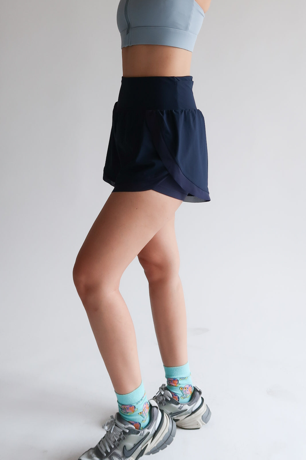 Right On Track Shorts - Navy