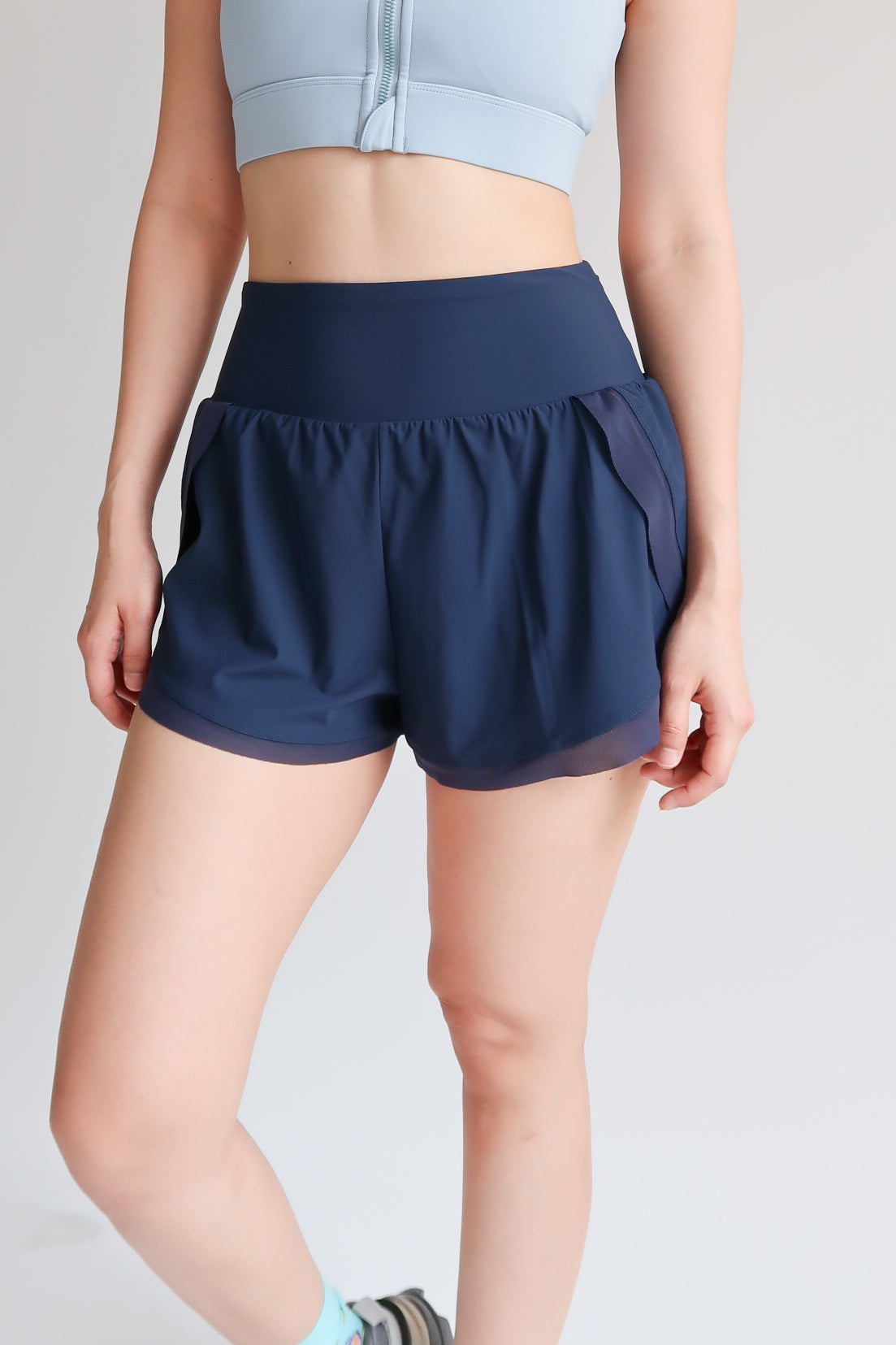 Right On Track Shorts - Navy