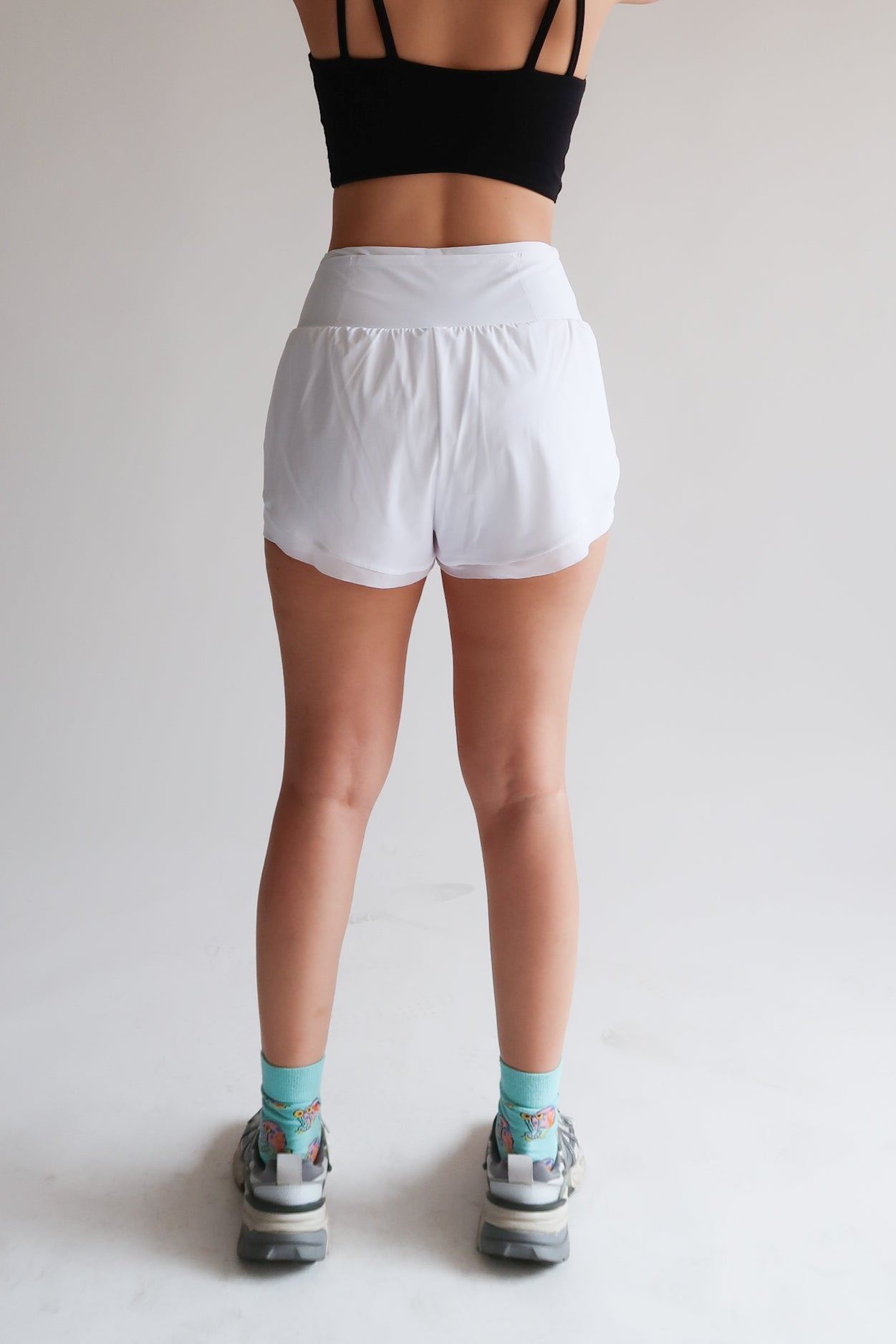 Right On Track Shorts - Blanc
