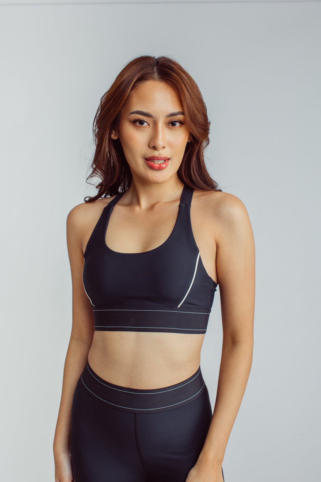 Aces Contrast Bra - Black