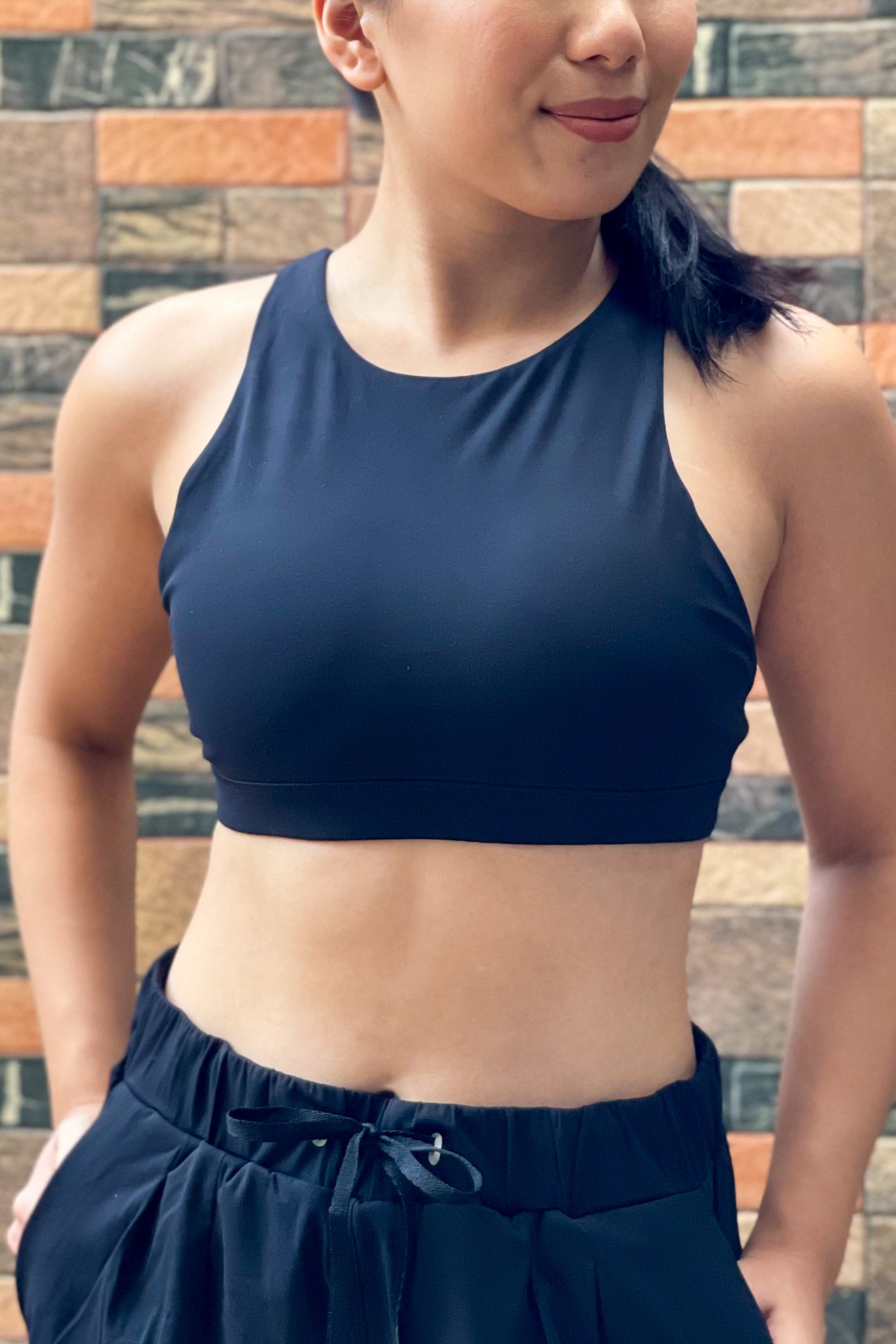 Adapt Halter Bra - Black