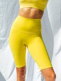 Pulse Biker Shorts - Yellow